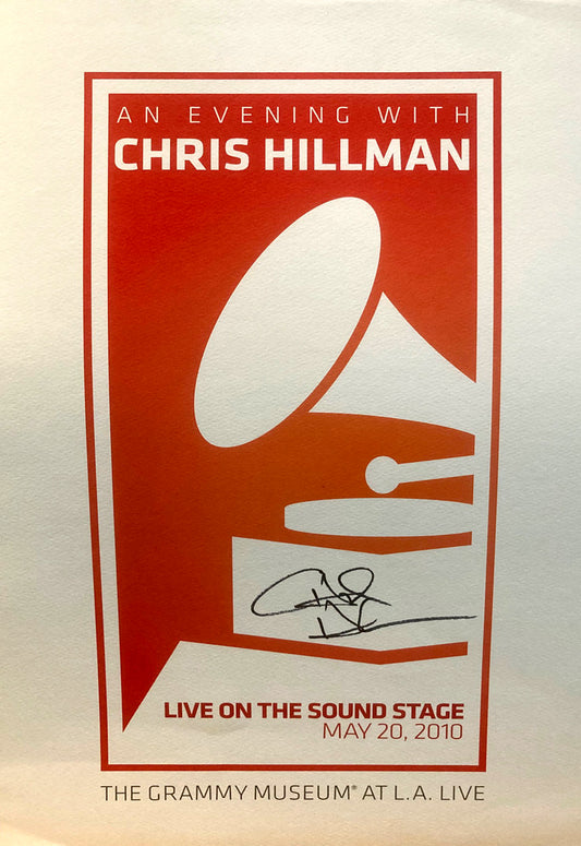 Grammy Museum Poster (11” x 17”) Signed by Chris Hillman